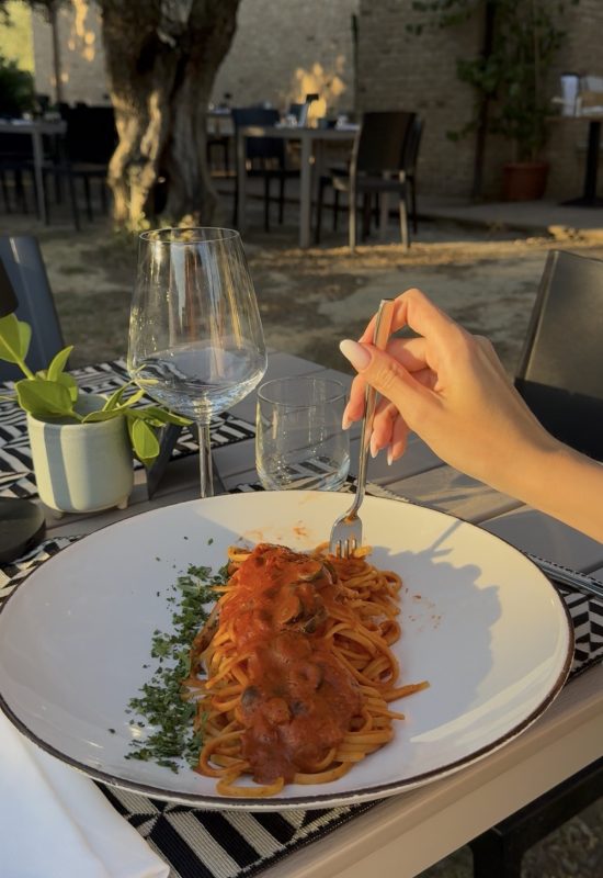 linguine mediterranee connubio cucina e cantina